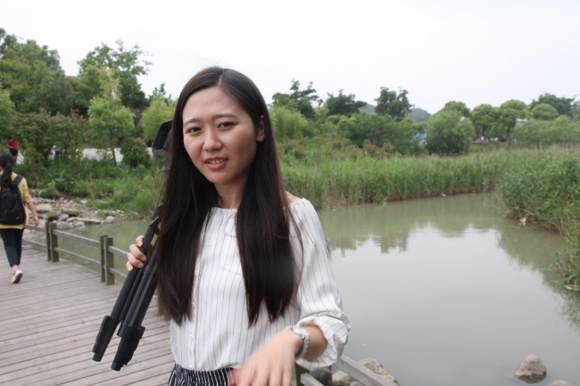 负责摄像的助教胡诗朦同学留影 负责摄像的助教胡诗朦同学留影